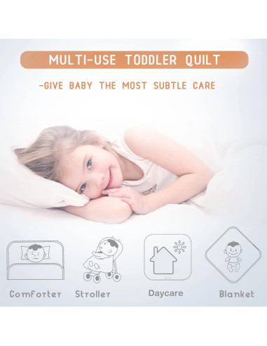 Edredón Hipoalergénico ZPECC para Niños 99x119 cm Blanco