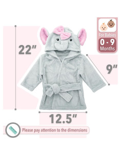 Bata de Baño Elefante Mr. Pen para Bebé 0-9 Meses 2