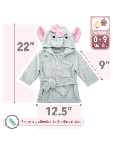 Bata de Baño Elefante Mr. Pen para Bebé 0-9 Meses