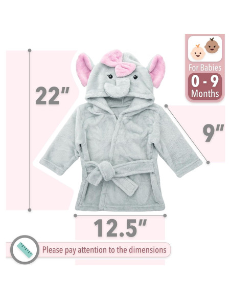 Bata de Baño Elefante Mr. Pen para Bebé 0-9 Meses