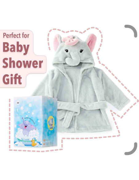 Bata de Baño Elefante Mr. Pen para Bebé 0-9 Meses