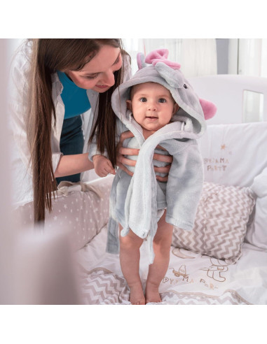 Bata de Baño Elefante Mr. Pen para Bebé 0-9 Meses