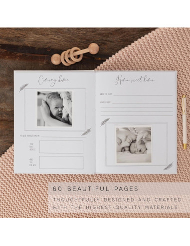 Libro de Recuerdos para Bebés Minimalista - 60 Páginas