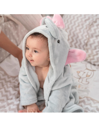 Bata de Baño Elefante Mr. Pen para Bebé 0-9 Meses