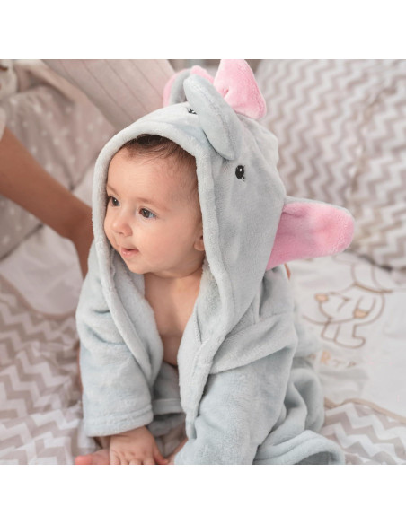 Bata de Baño Elefante Mr. Pen para Bebé 0-9 Meses