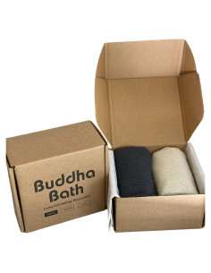 Toalla de Ducha Exfoliante Larga Buddha Bath 101.6 cm Nylon 2 Pzas