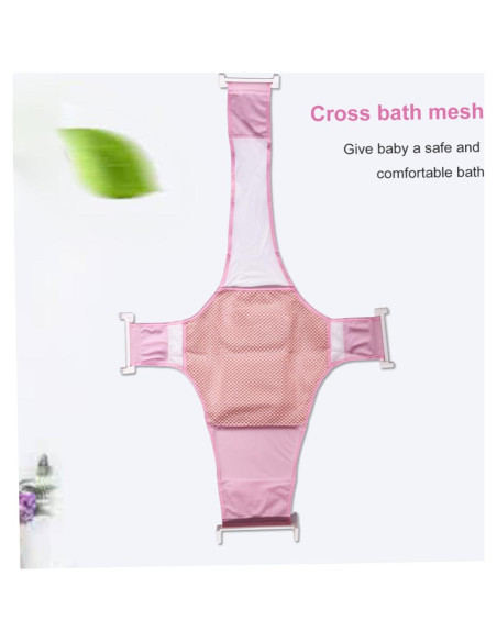 Soporte de Malla para Baño Beaupretty Rosa 96x66 cm