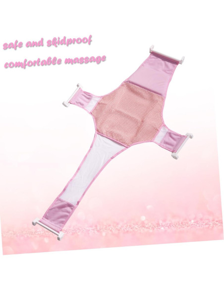 Soporte de Malla para Baño Beaupretty Rosa 96x66 cm