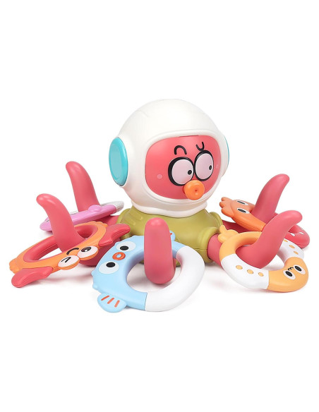 Juego de Lanzamiento de Anillos de Pulpo Rinnland - 5 Anillos Marinos Juego de Lanzamiento de Anillos de Pulpo Rinnland - 5 Anillos Marinos