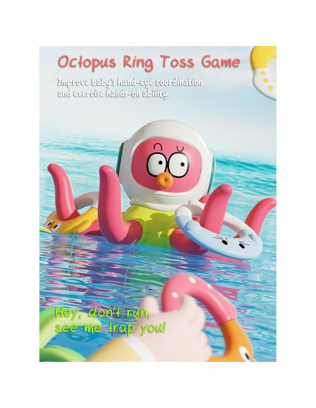 Juego de Lanzamiento de Anillos de Pulpo Rinnland - 5 Anillos Marinos Juego de Lanzamiento de Anillos de Pulpo Rinnland - 5 Anillos Marinos