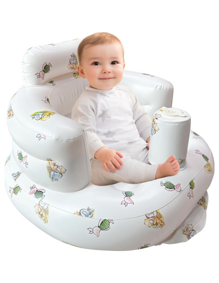 Asiento Inflable para Bebés 3-12 Meses Antideslizante Portátil