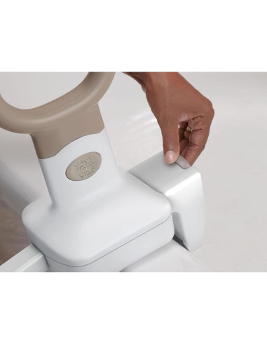 Agarre de Bañera Ajustable Moen DN7175 Seguridad Glaciar