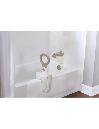 Agarre de Bañera Ajustable Moen DN7175 Seguridad Glaciar