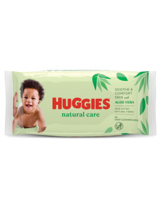 Toallitas Húmedas Huggies Cuidado Natural Aloe Vera 56 Unidades