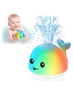 Juguete de Baño Ballena Iluminada para Bebés 6-36 Meses