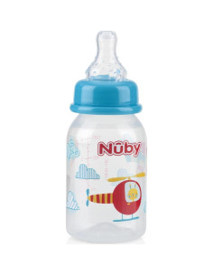 Botella Nuby 4 Onzas Sin Goteo con Pezón Silicona 2