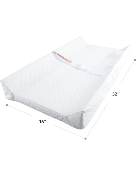 Almohadilla para Cambiar Pañales Bebé con Funda Impermeable 81x41 cm