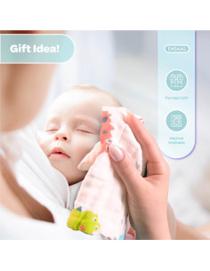 Toallitas de Muselina EMSAAG 100% Algodón 7 Unidades 25.4x25.4 cm 2