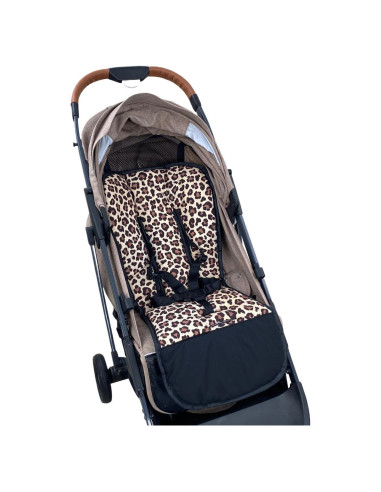 Funda de Carrito de Bebé Reversible Universal Leopardo 78x40cm