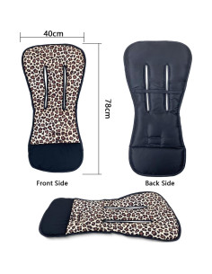 Funda de Carrito de Bebé Reversible Universal Leopardo 78x40cm 2