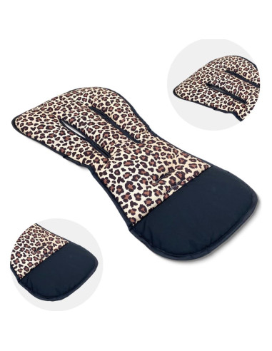 Funda de Carrito de Bebé Reversible Universal Leopardo 78x40cm