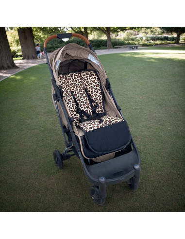 Funda de Carrito de Bebé Reversible Universal Leopardo 78x40cm