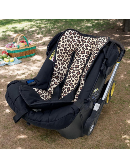 Funda de Carrito de Bebé Reversible Universal Leopardo 78x40cm