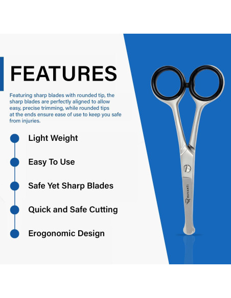 Tijeras de Corte para Niños Ruvanti 13.2 cm Acero Inoxidable