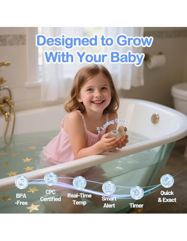 Termómetro de baño Doli Yearning para bebés LCD digital