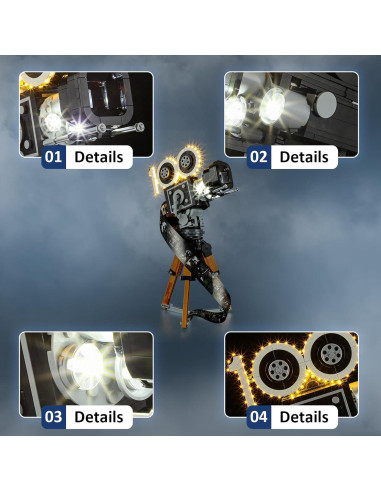 Kit de Luz LED Mililier para Lego 43230 Set Cámara Disney