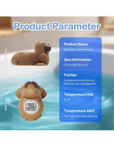 Termómetro de baño Doli Yearning para bebés LCD digital