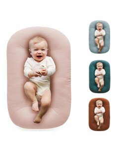 Almohadilla de Juego para Bebés Loevin Rosa 75x45 cm Algodón