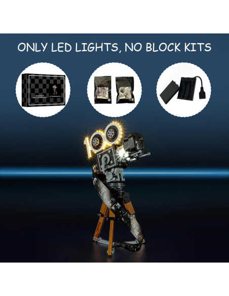 Kit de Luz LED Mililier para Lego 43230 Set Cámara Disney