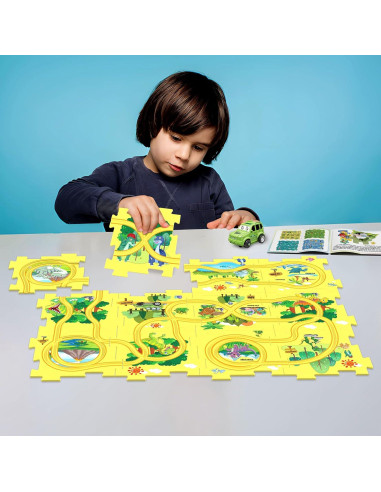 Juego de Puzzle de Pista de Coche Wismika 12 Piezas 385g