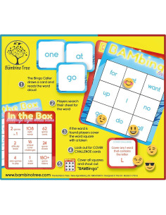 Juego de Bingo de Palabras de Vista Nivel 1 y 2 - BAMBingo 2