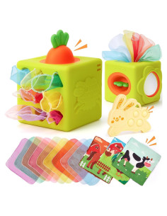 Caja de Pañuelos de Silicona Hahaland 6 en 1 para Bebés