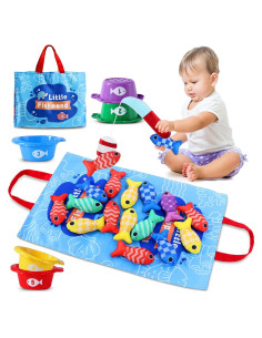 Juguetes Montessori de Pesca HSLNSD 22 Piezas para Niños 1-3 Años