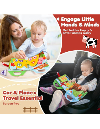 Libro Ocupado Montessori de Animales de Granja - NOMISURIT