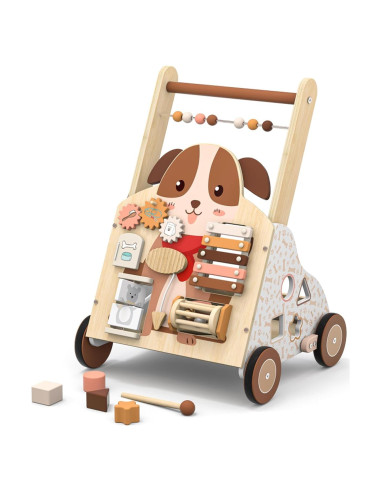 Andador de Madera Montessori para Bebés 12 Meses - Juguete de Actividad