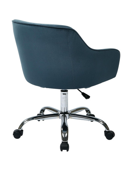 Silla de Oficina Acolchada Bristol Office Star Terciopelo Azul