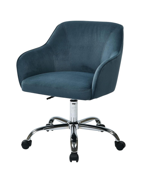 Silla de Oficina Acolchada Bristol Office Star Terciopelo Azul