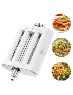 Máquina de Pasta 3 en 1 GVODE para KitchenAid - Cortador y Rodillo