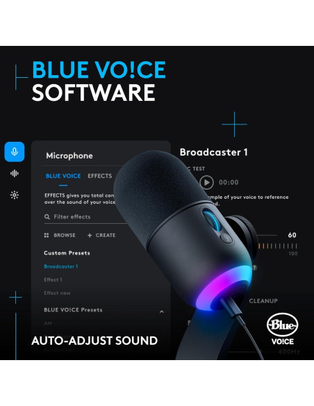 Combo Ratón Inalámbrico Logitech G502 X Plus + Micrófono Yeti GX RGB