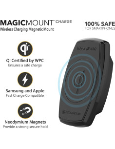 Soporte de Carga Inalámbrica Qi SCOSCHE MQ2VP2-XT para Ventilación 2