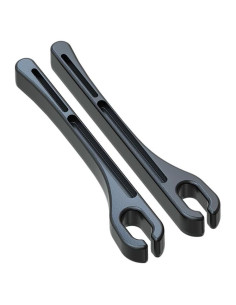 Juego de Relleno Espacio Asiento Coche Genérico Negro 2 Piezas