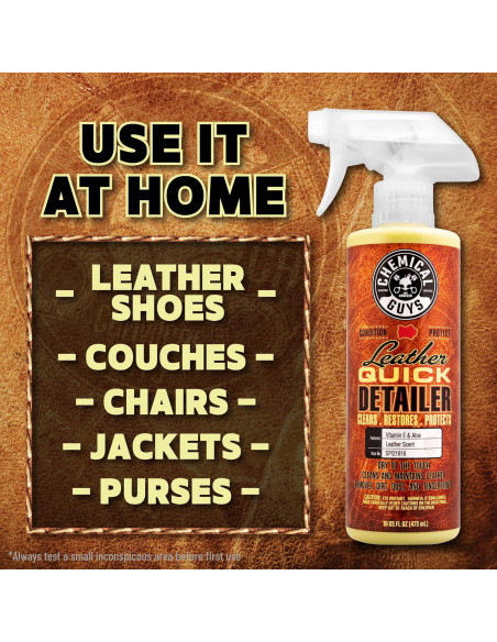 Limpiador Rápido de Cuero Chemical Guys 32 oz para Interiores