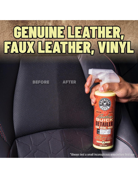 Limpiador Rápido de Cuero Chemical Guys 32 oz para Interiores