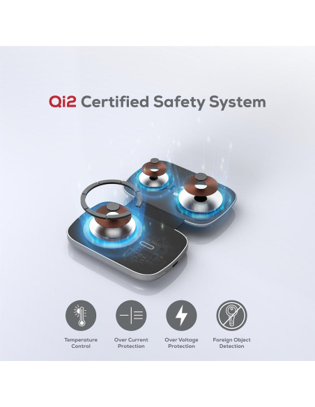 Cargador Inalámbrico 3 en 1 Teton 5000mAh Magsafe para Apple Cargador Inalámbrico 3 en 1 Teton 5000mAh Magsafe para Apple