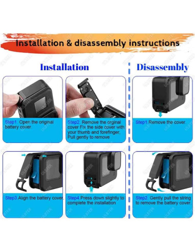 Accesorios ULBTER para GoPro Hero 12/11/10/9 - Protector y Funda