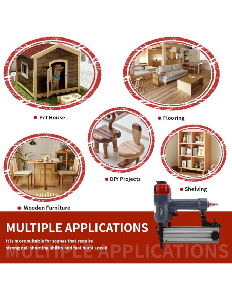 Clavadora neumática 18GA Jovant 2 en 1 para tapicería